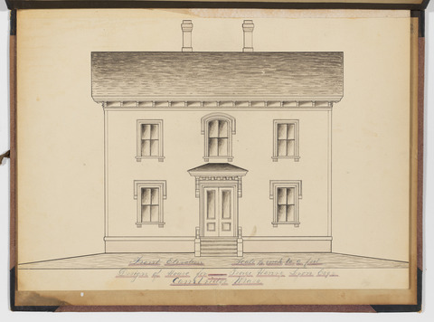 House Front Elevation Architectural Drawing