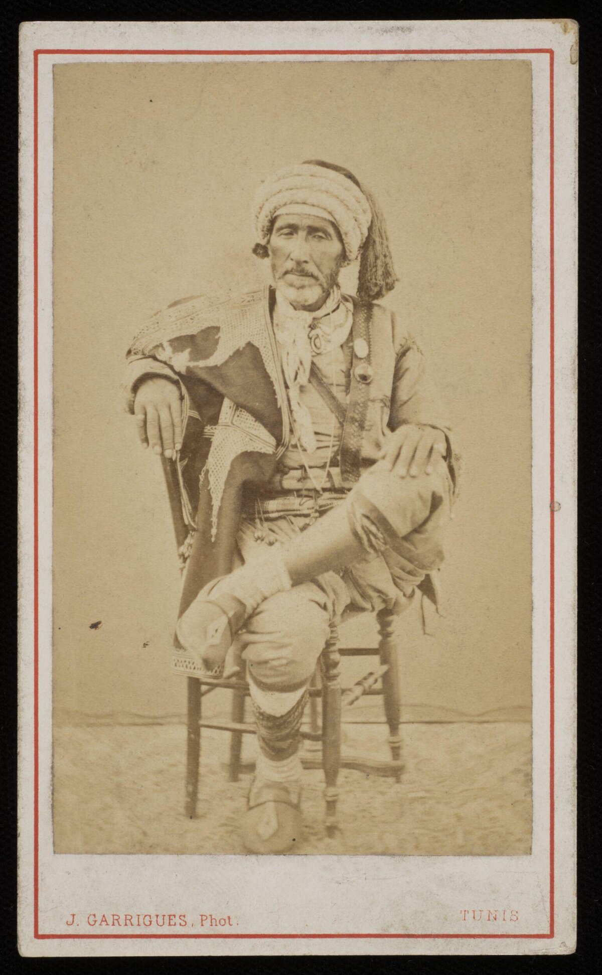 19th Century Tunisian Man Portrait