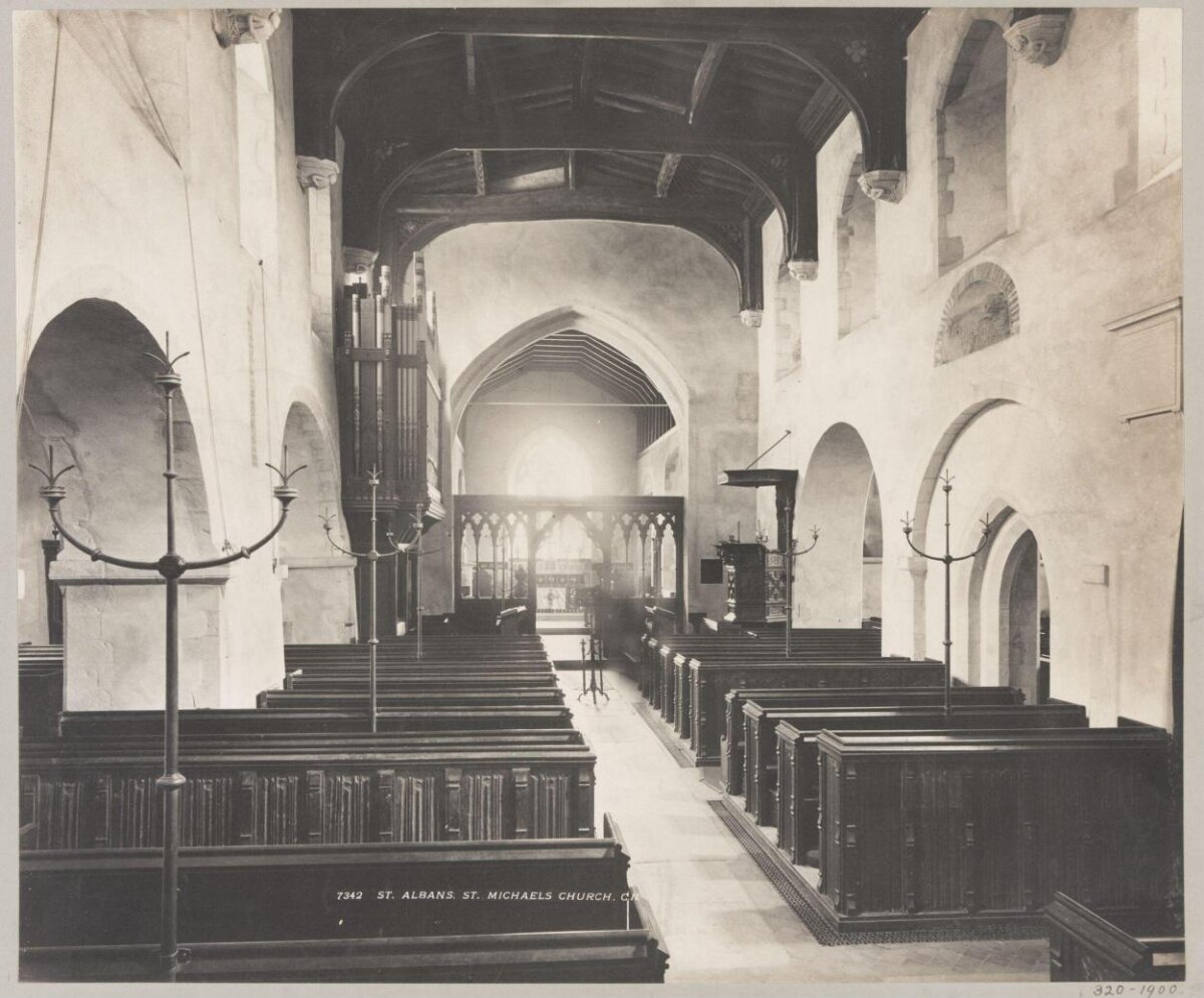 Interior of St Michaels Church St Albans