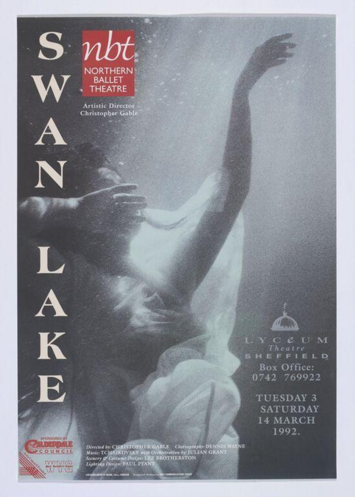 1992 Swan Lake Ballet Poster