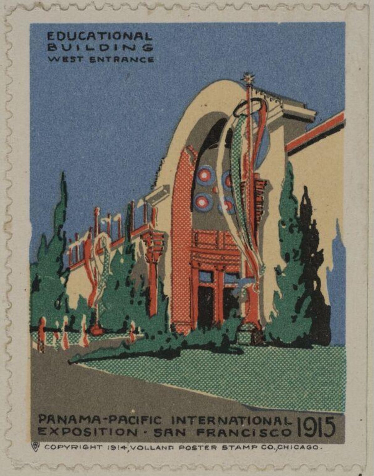 1915 Panama-Pacific Expo Poster Stamp