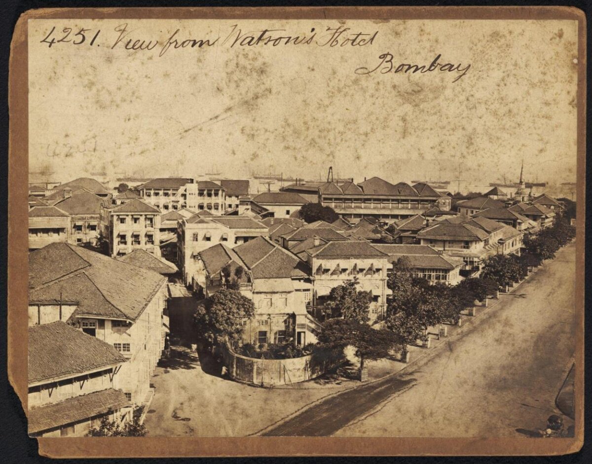 Vintage Bombay View From Watson's Hotel