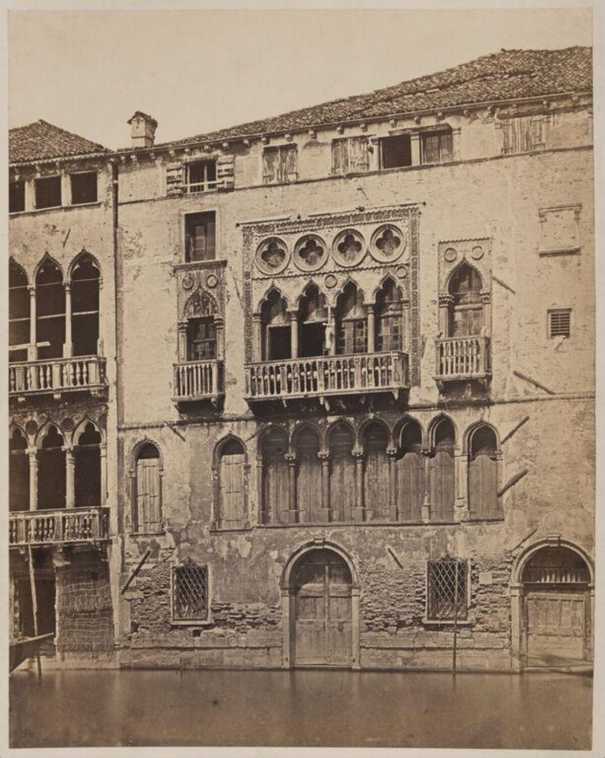 Old Photo of Venetian Waterfront Palace