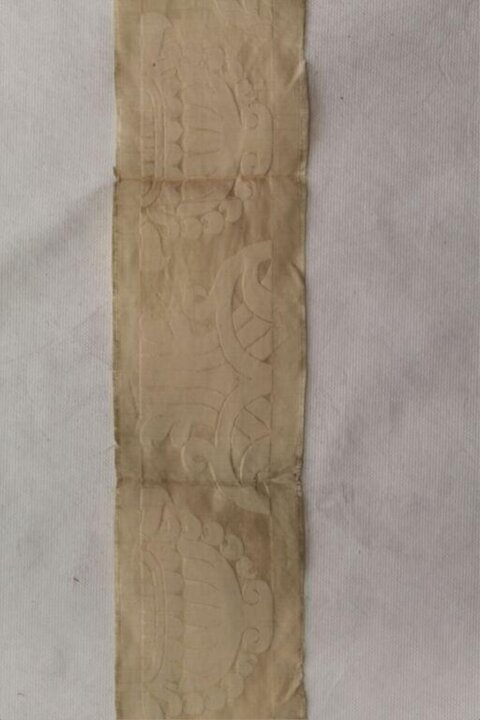 Antique Embossed Pattern Fabric Strip