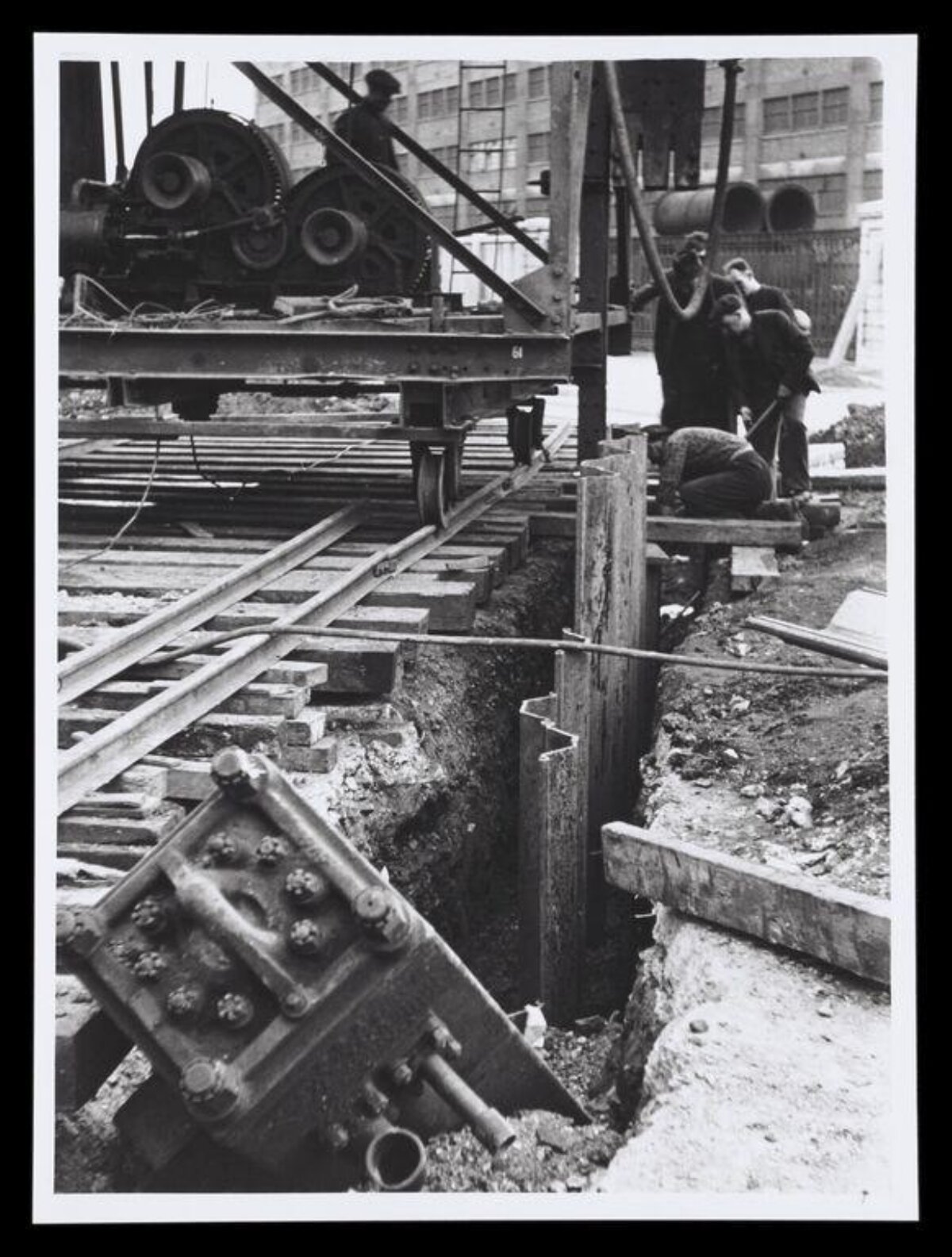 Construction Site Piling Work