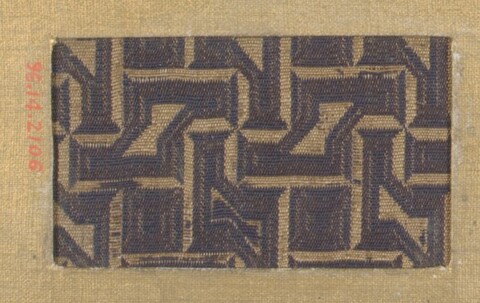 Ancient Geometric Pattern Textile Fragment