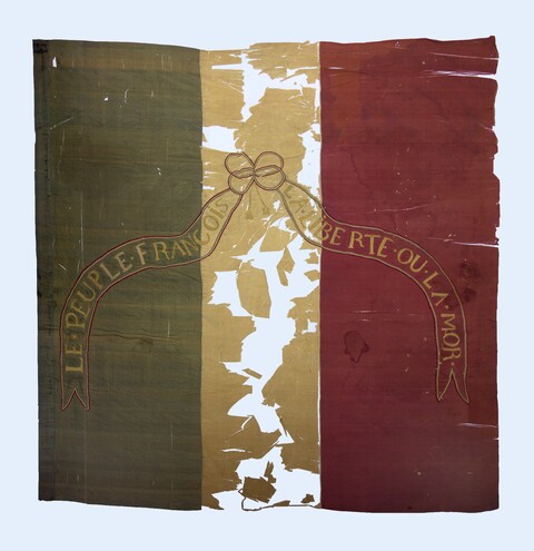 Damaged French Historical Banner