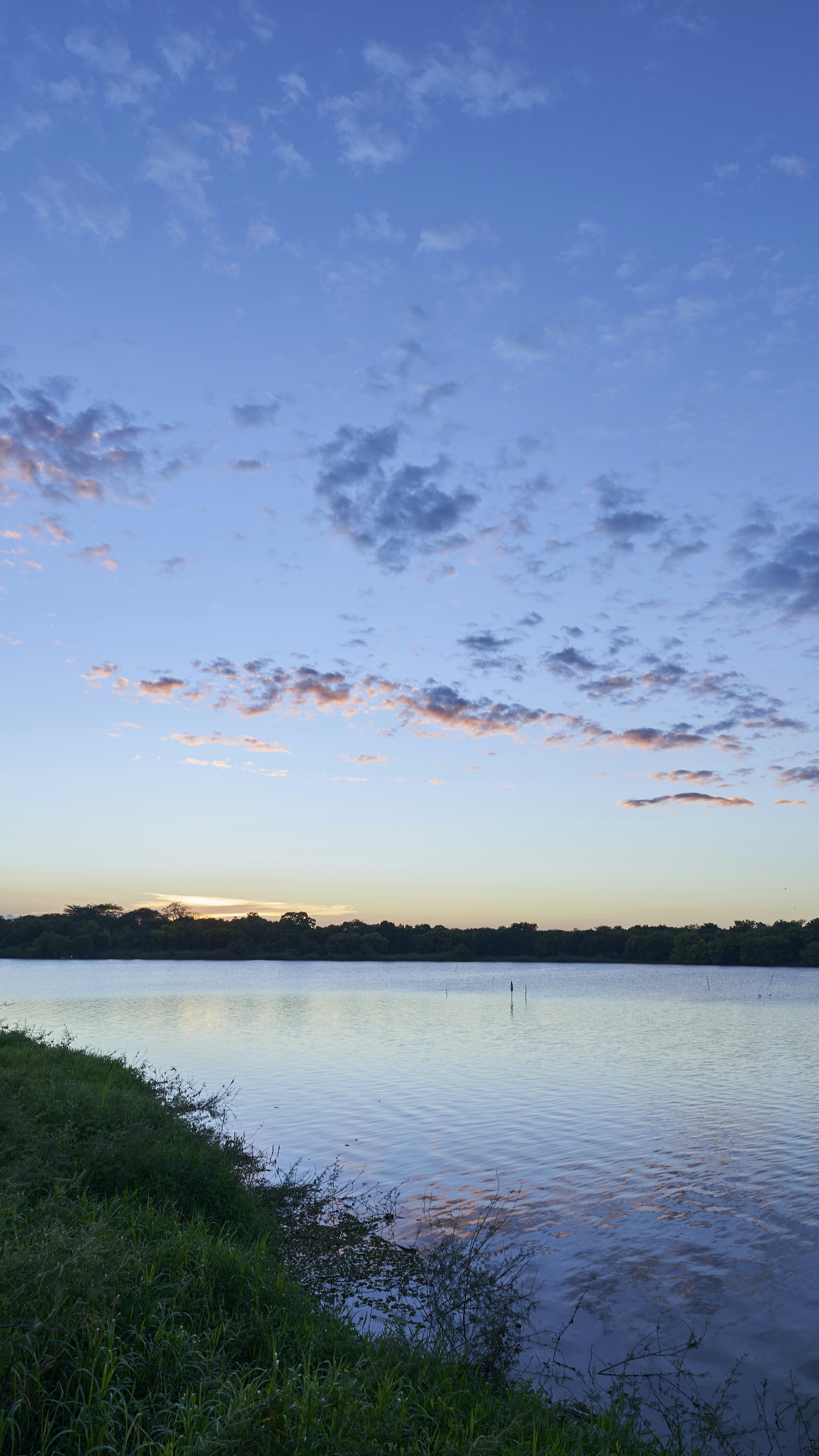 Sunset Over Calm Lake