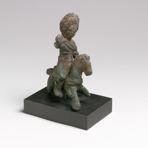 Ancient Bronze Horse Rider Statuette