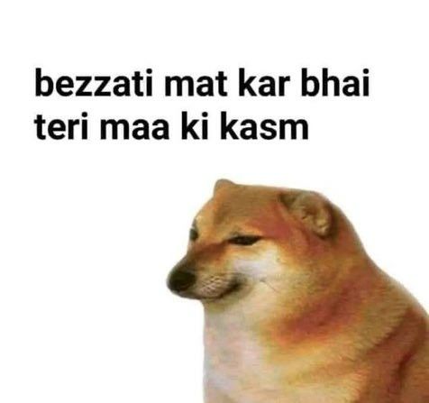 Cheems Dog Hindi Meme