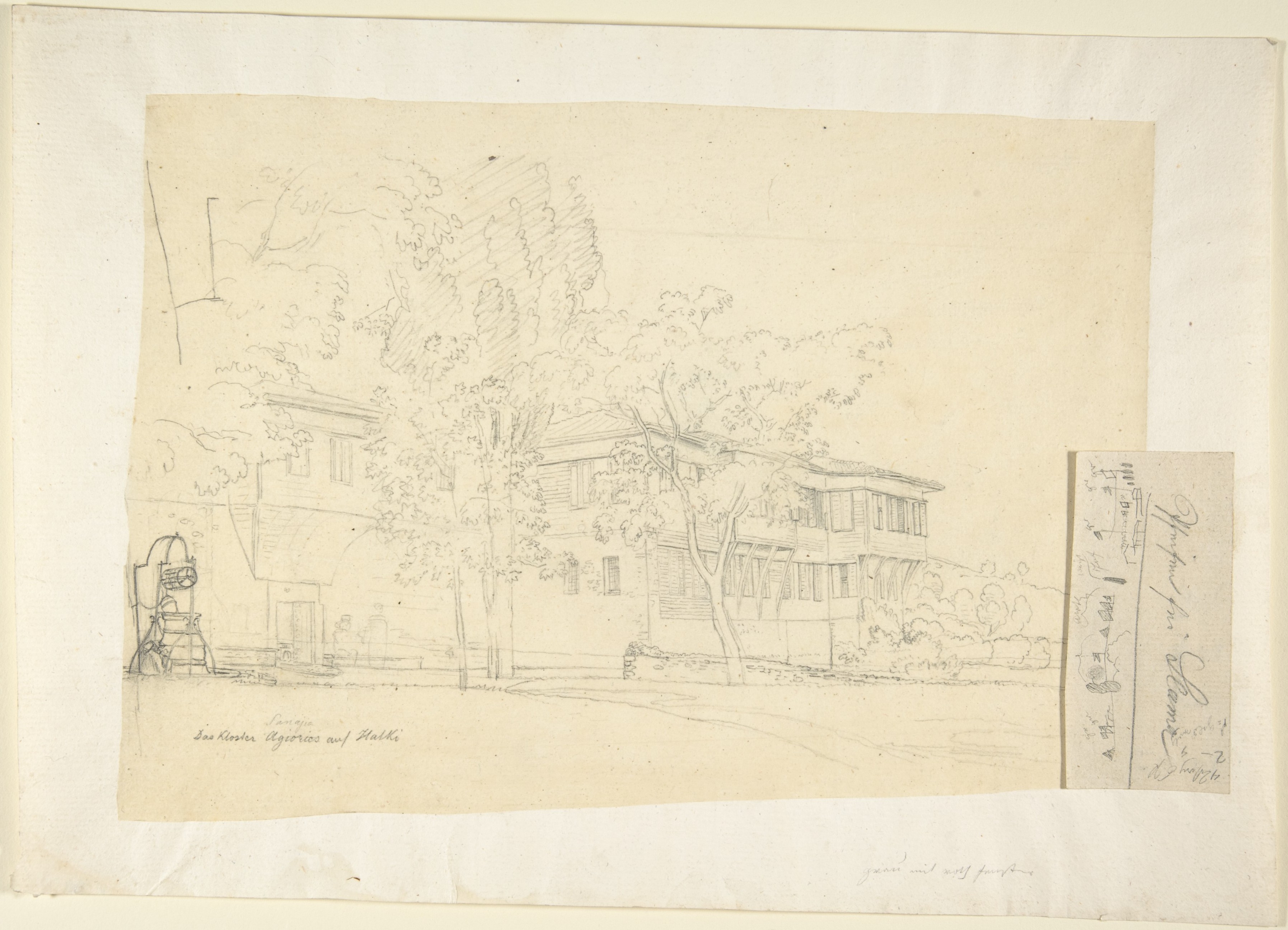 Pencil Sketch of Halki Monastery