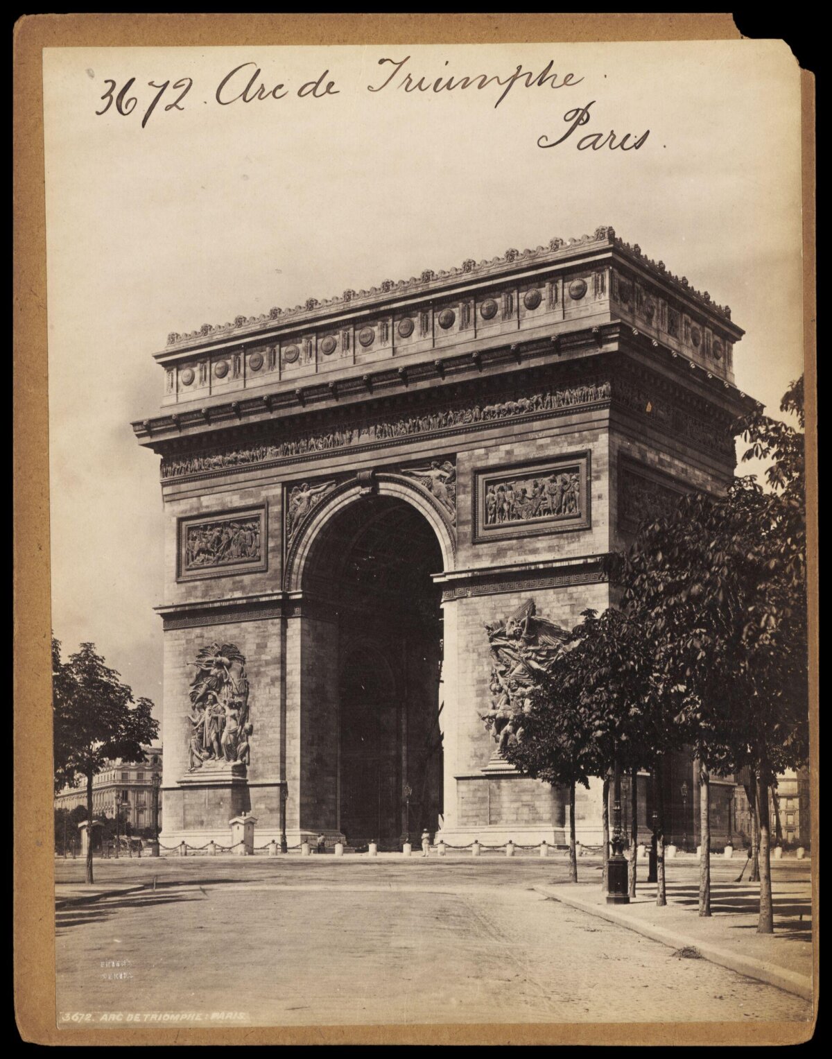 Vintage View of Arc de Triomphe Paris