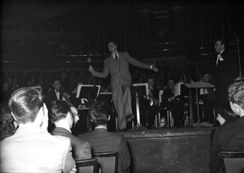 Entertainer Performing with Orchestra