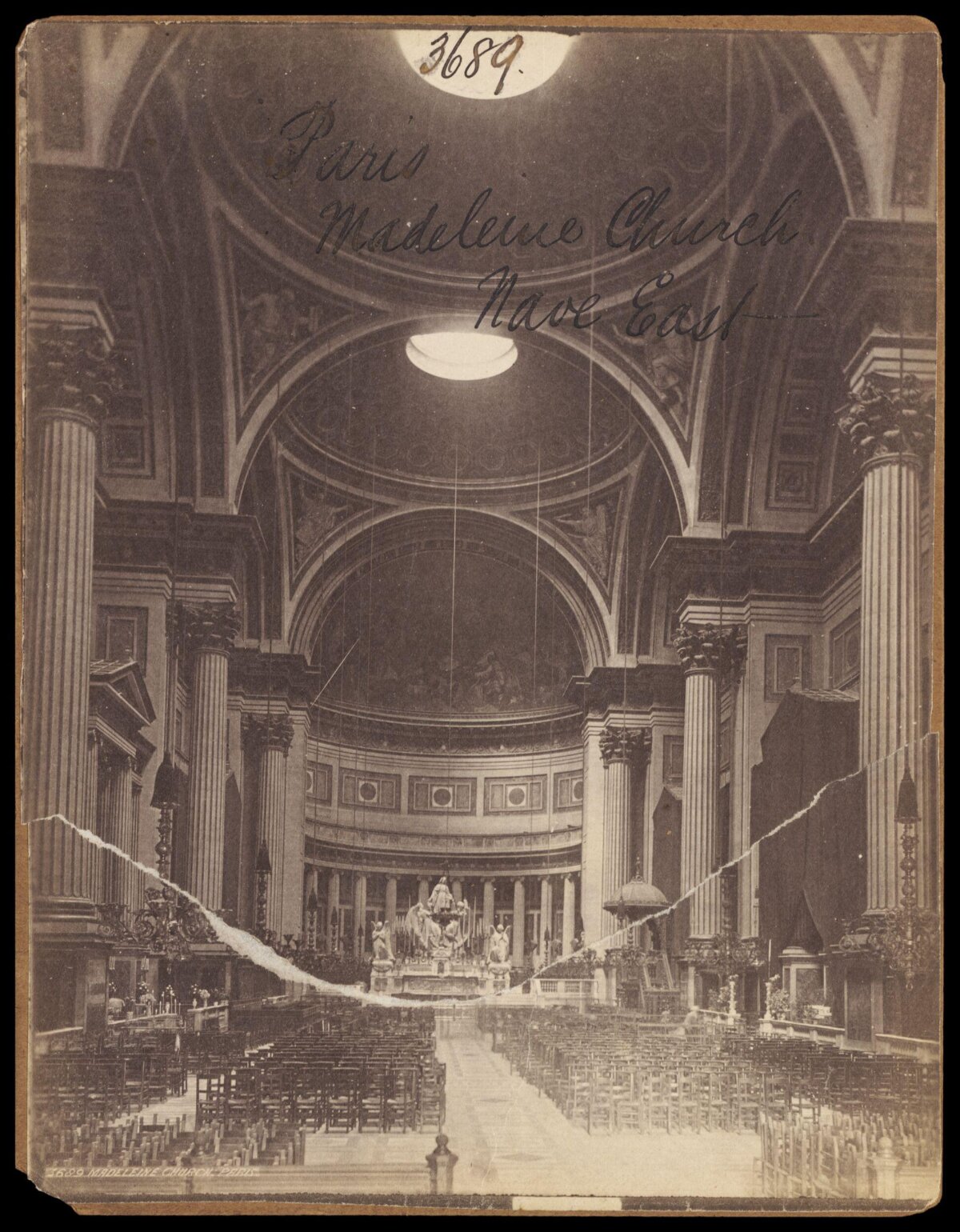Paris Madeleine Church Nave East Interior