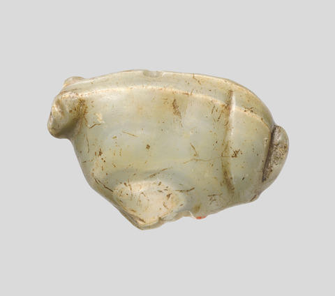 Ancient Jade Pig Carving