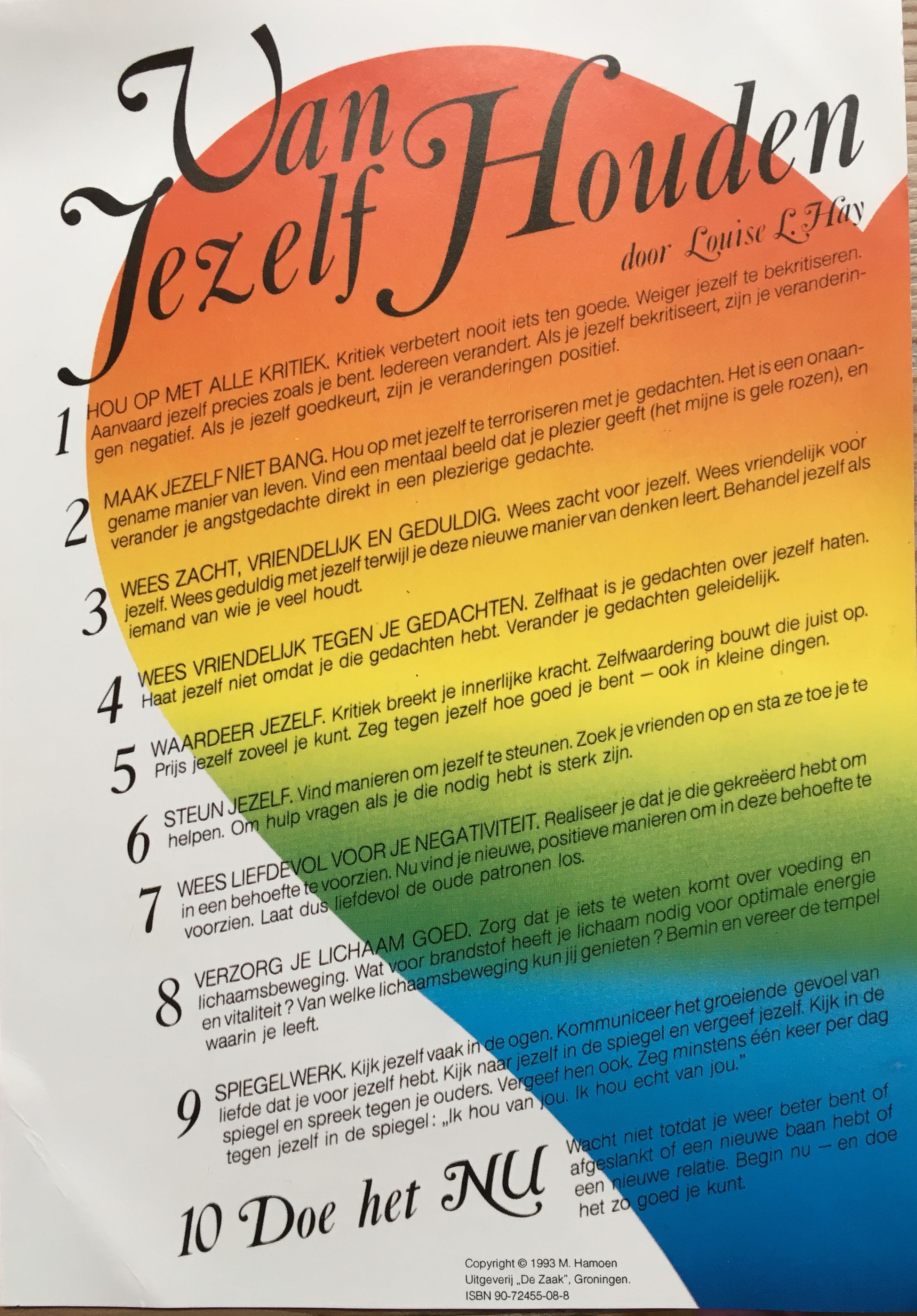 Van Jezelf Houden Self-Love Poster