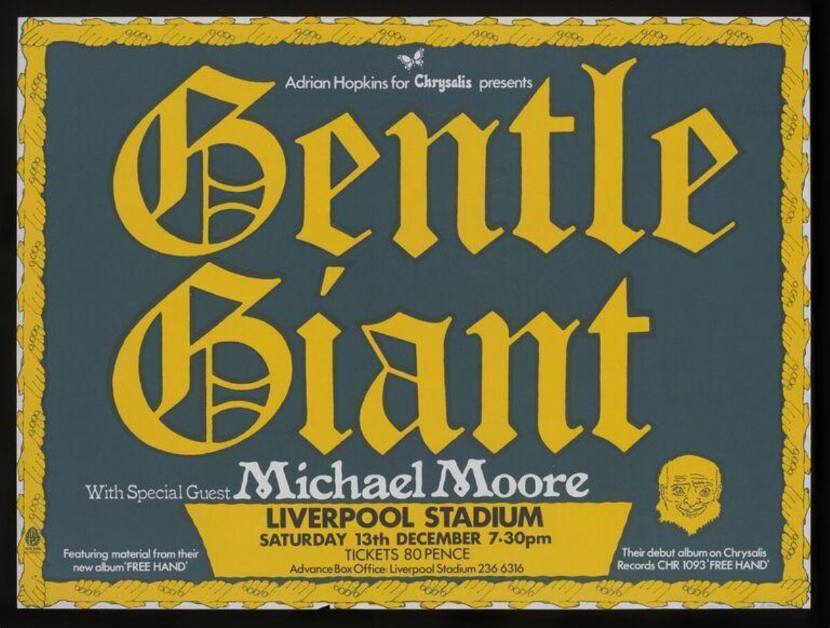 Gentle Giant Liverpool Concert Poster
