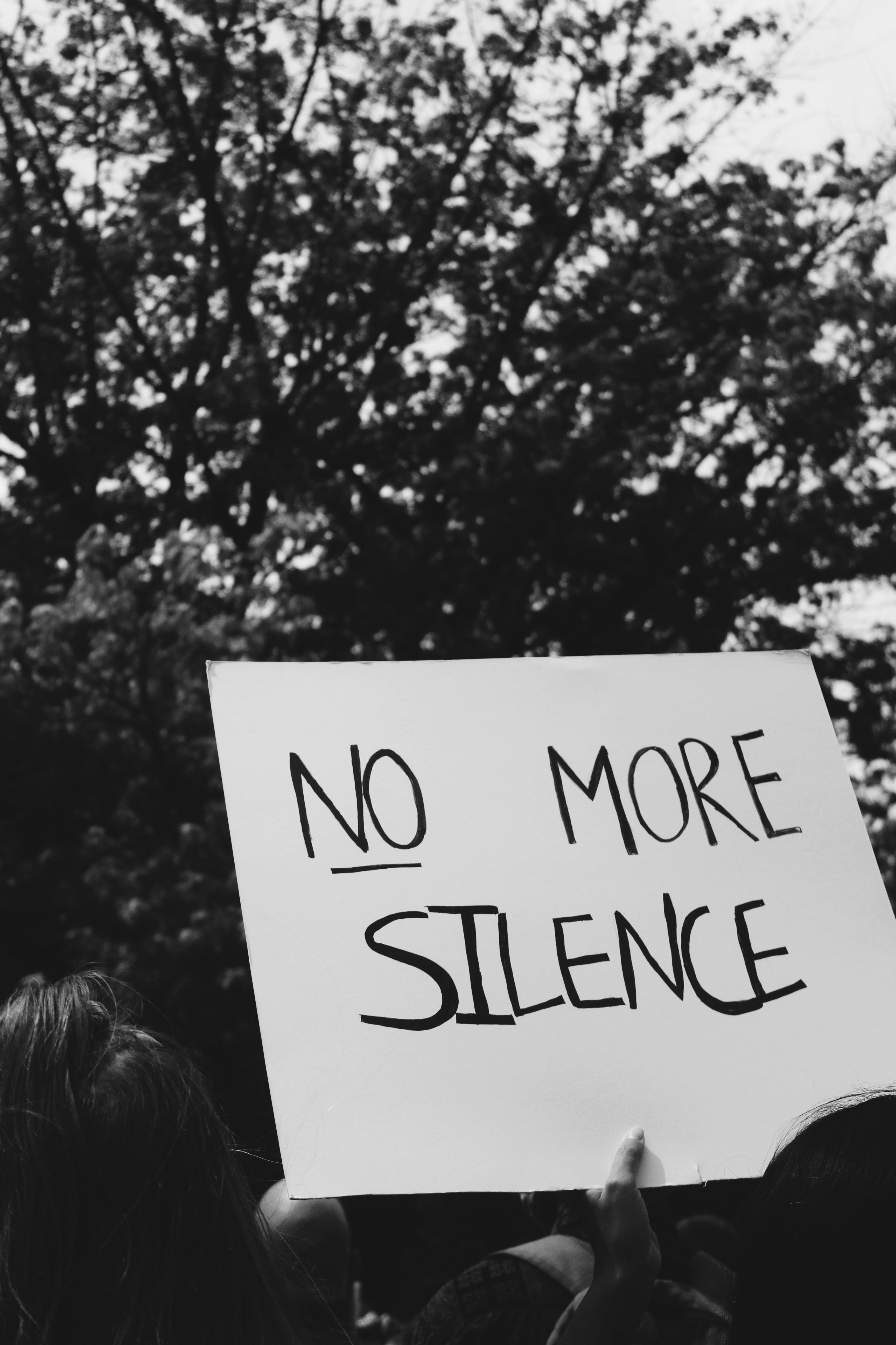 No More Silence Protest Sign