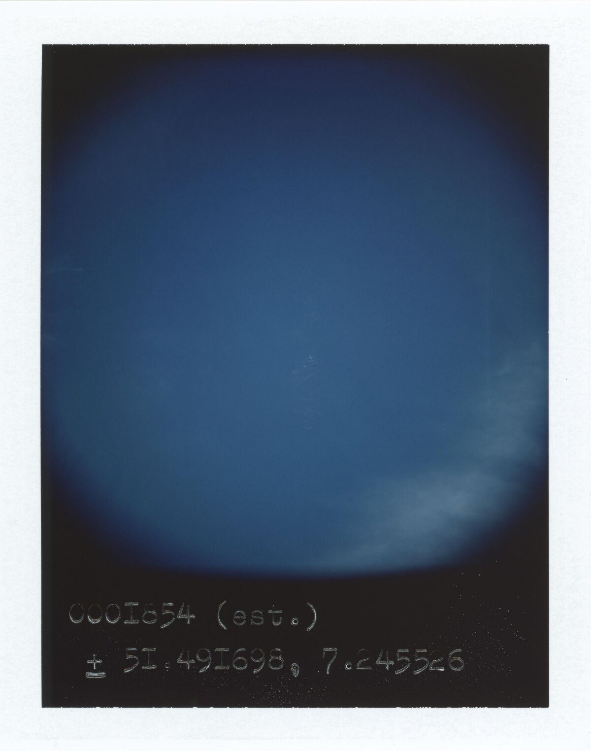 Blue Sky With Coordinate Annotations — Gradient Backgrounds