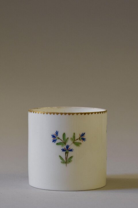 Hand-painted Floral Porcelain Cup