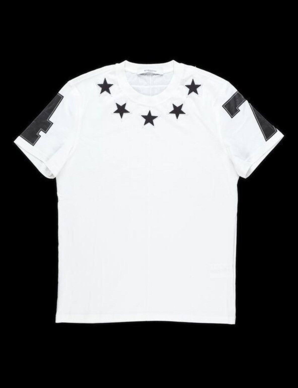 White Star Pattern Short Sleeve T-shirt
