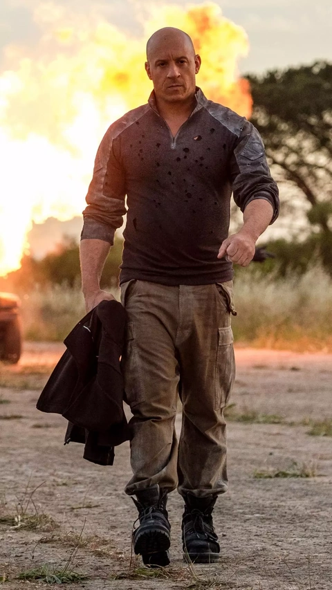 Vin Diesel Walking From Explosion