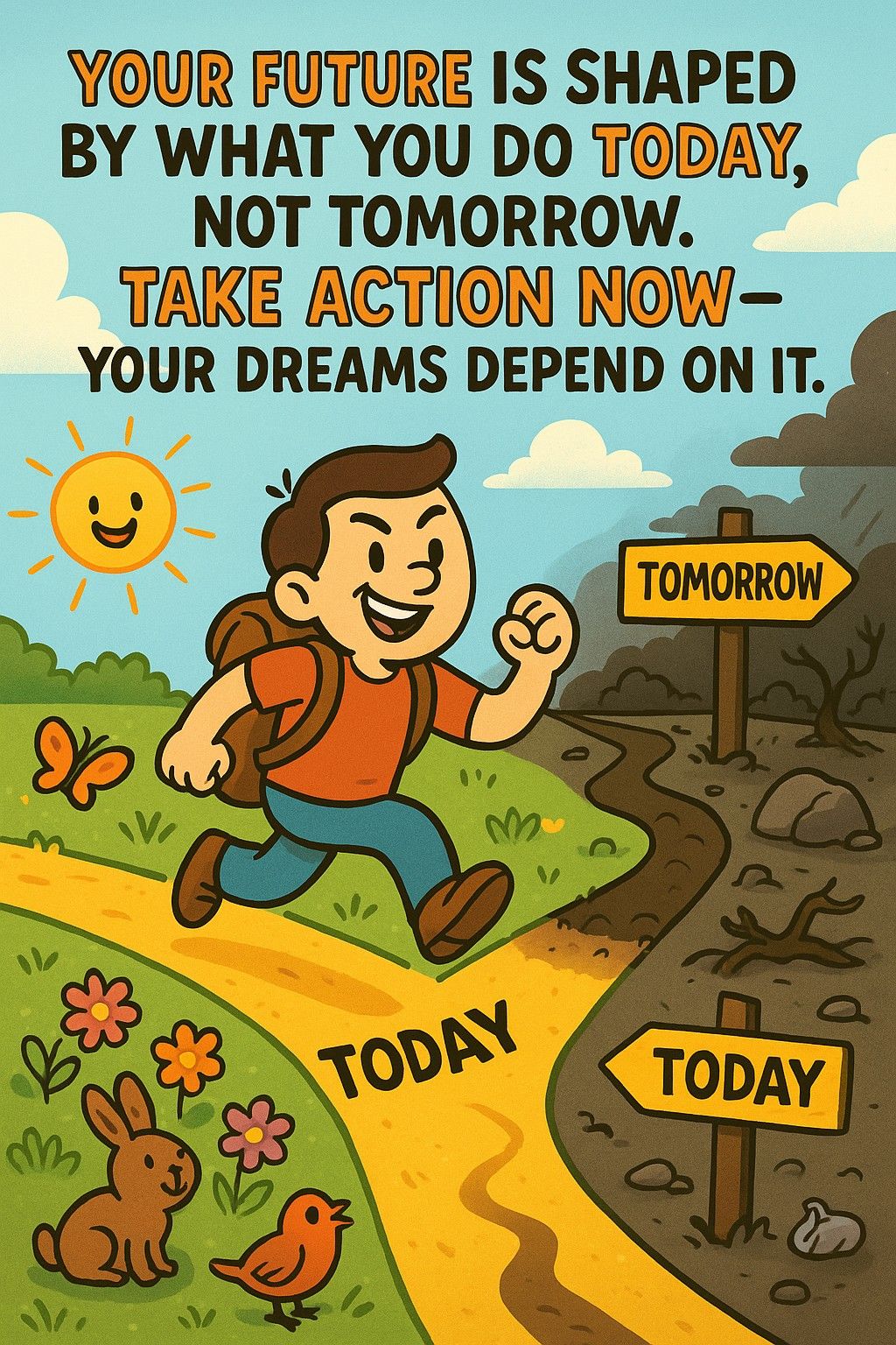 Take Action Today Motivational Poster