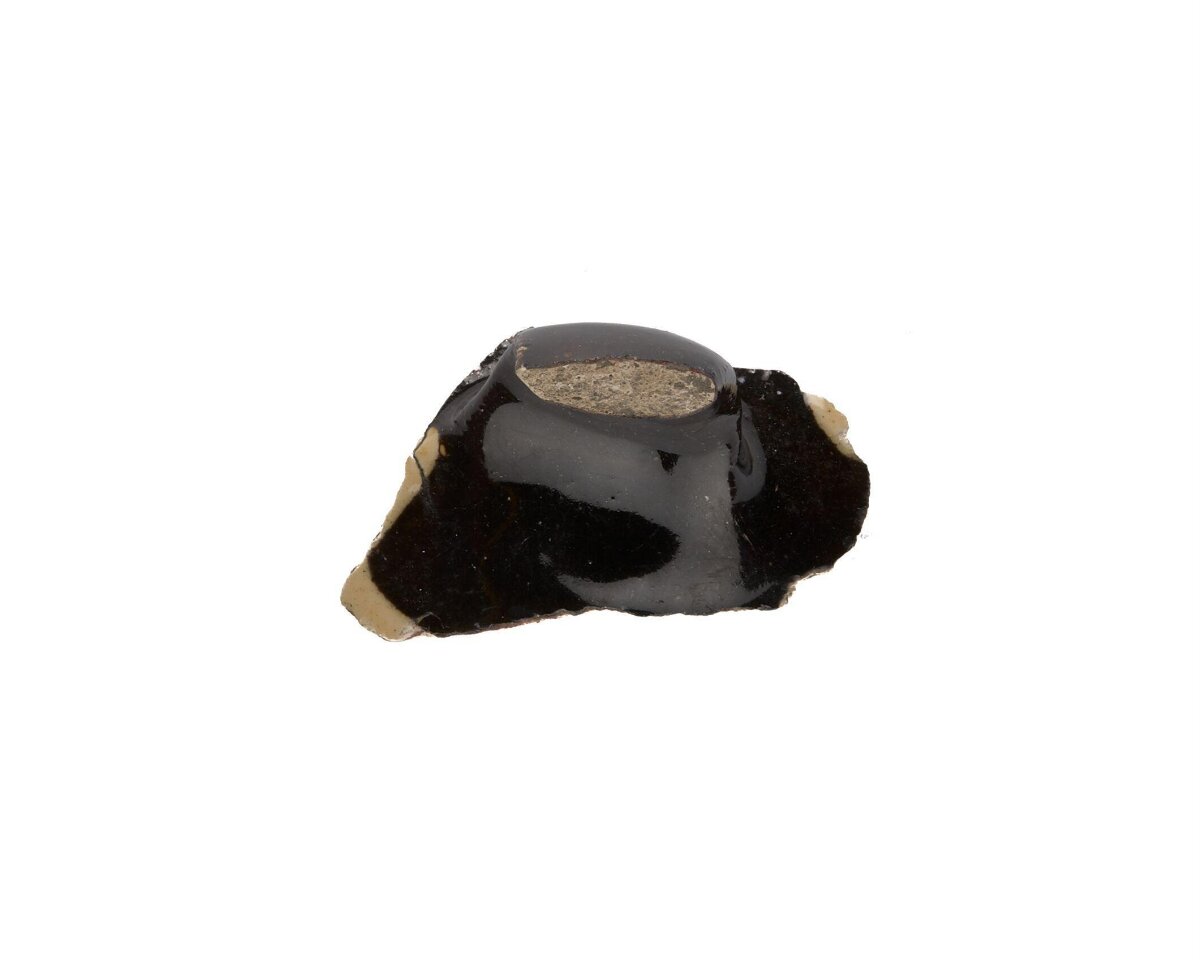 Black-glazed Ceramic Fragment