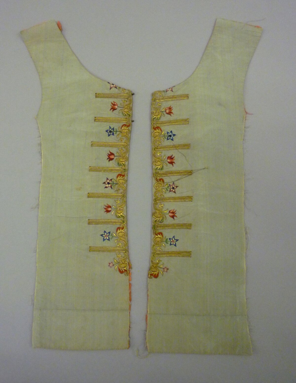 Pair of Embroidered Waistcoat Panels