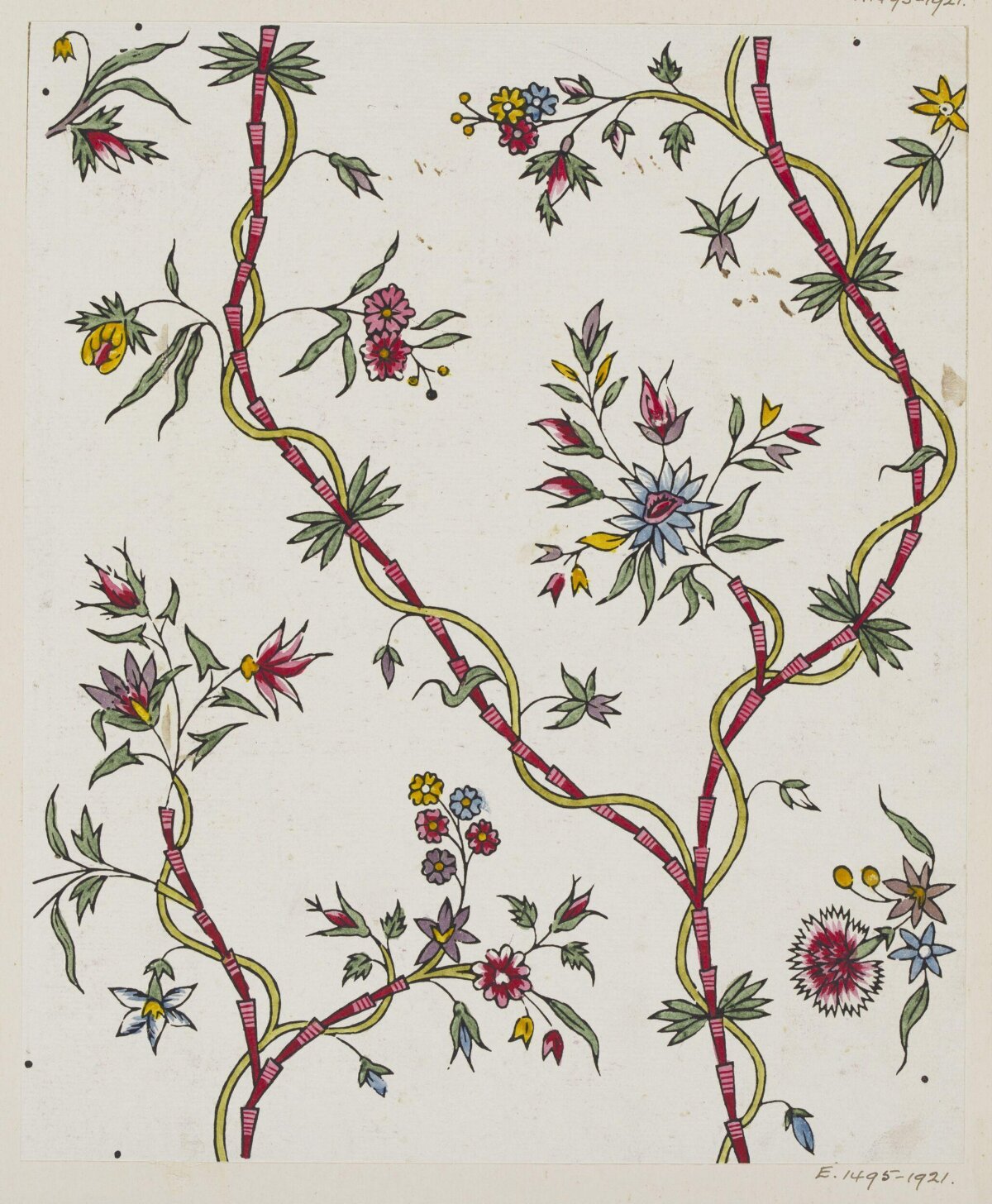 Vintage Hand Drawn Floral Pattern