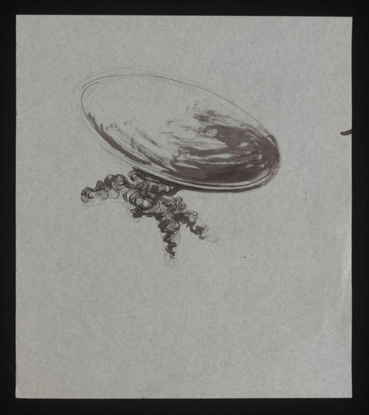 Ink Sketch of a Metal Spoon