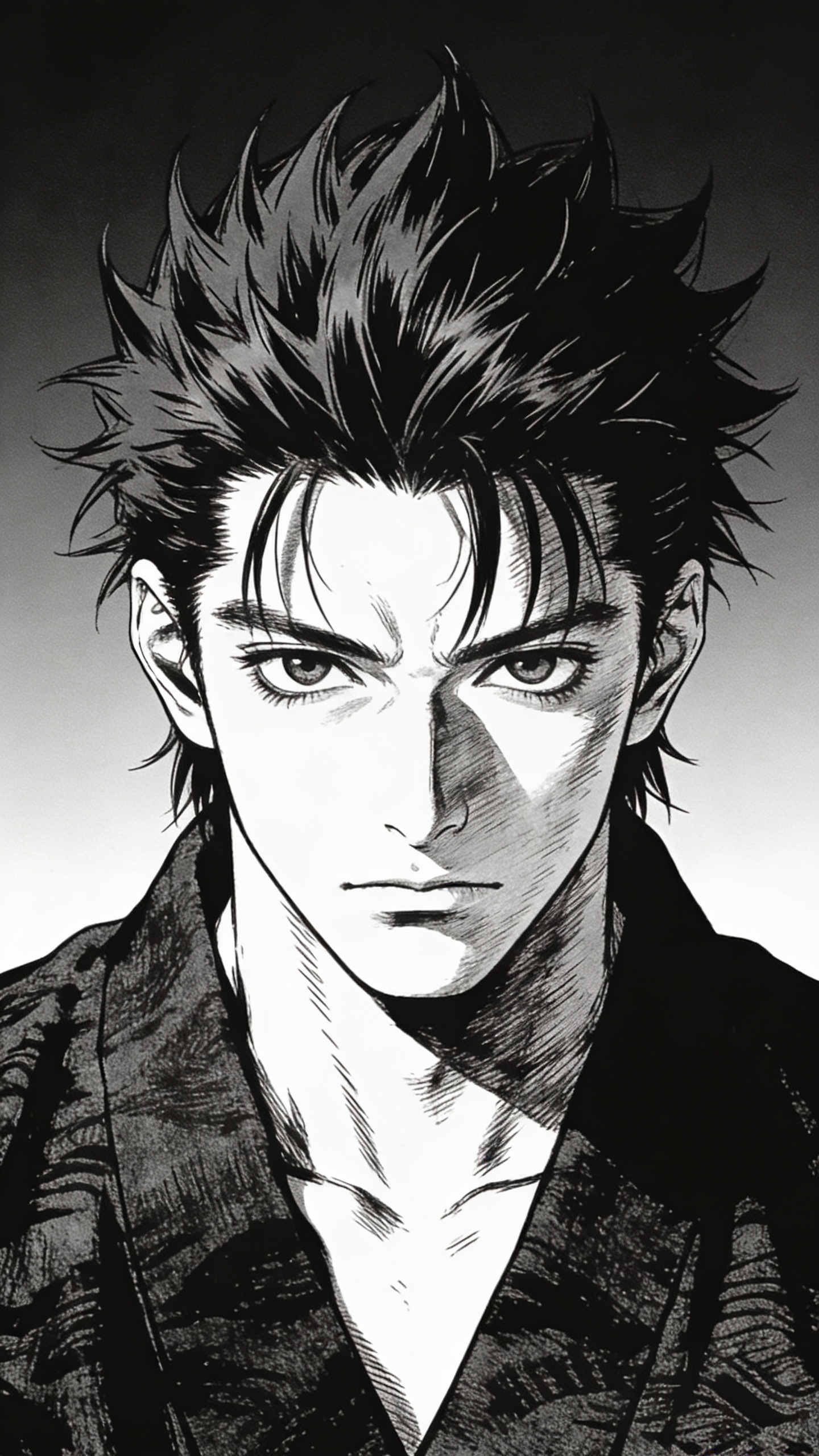 Manga Portrait of Young Man