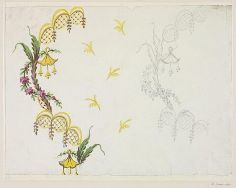 Decorative Textile Pattern Sketch