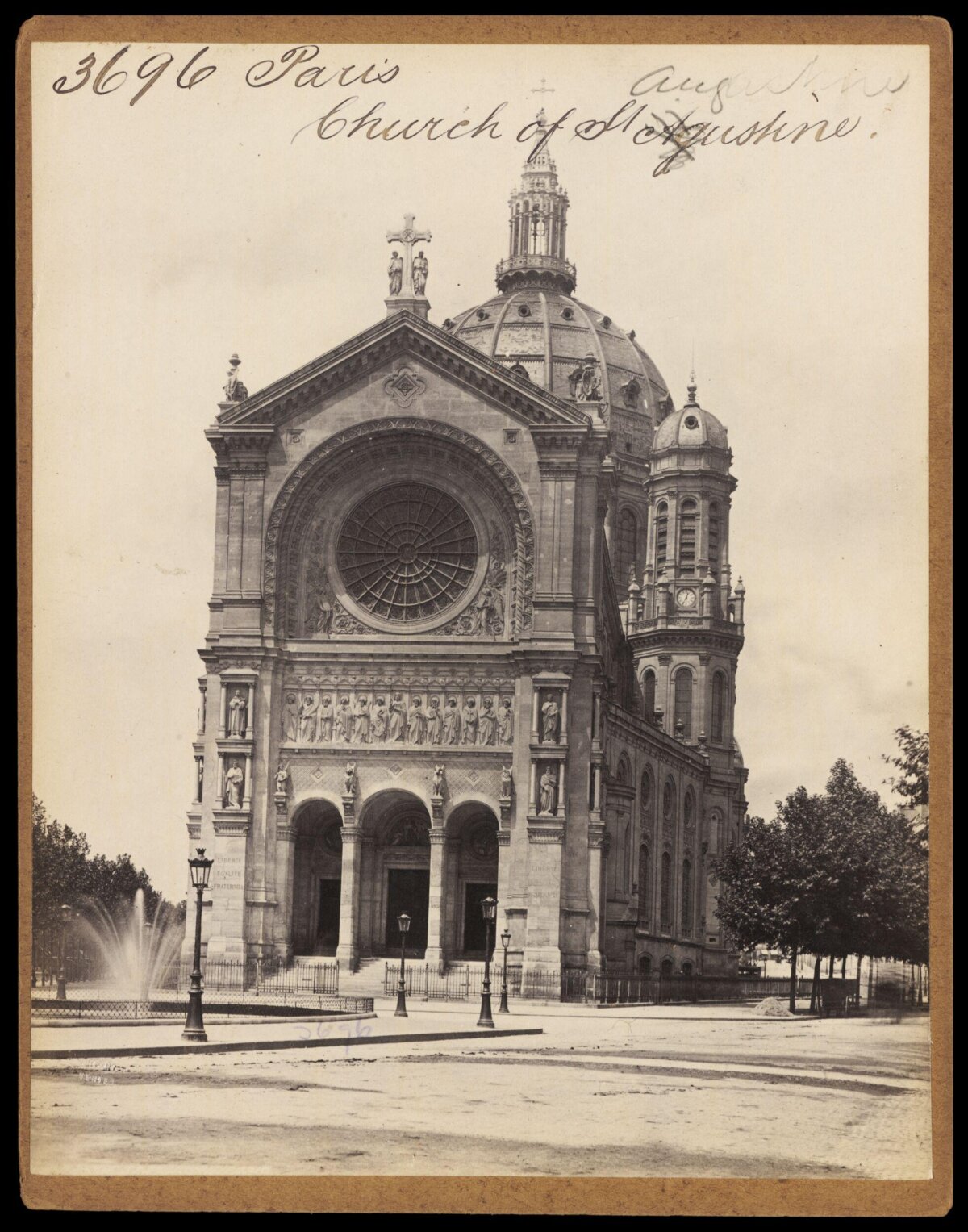 Vintage Paris Saint Augustine Church