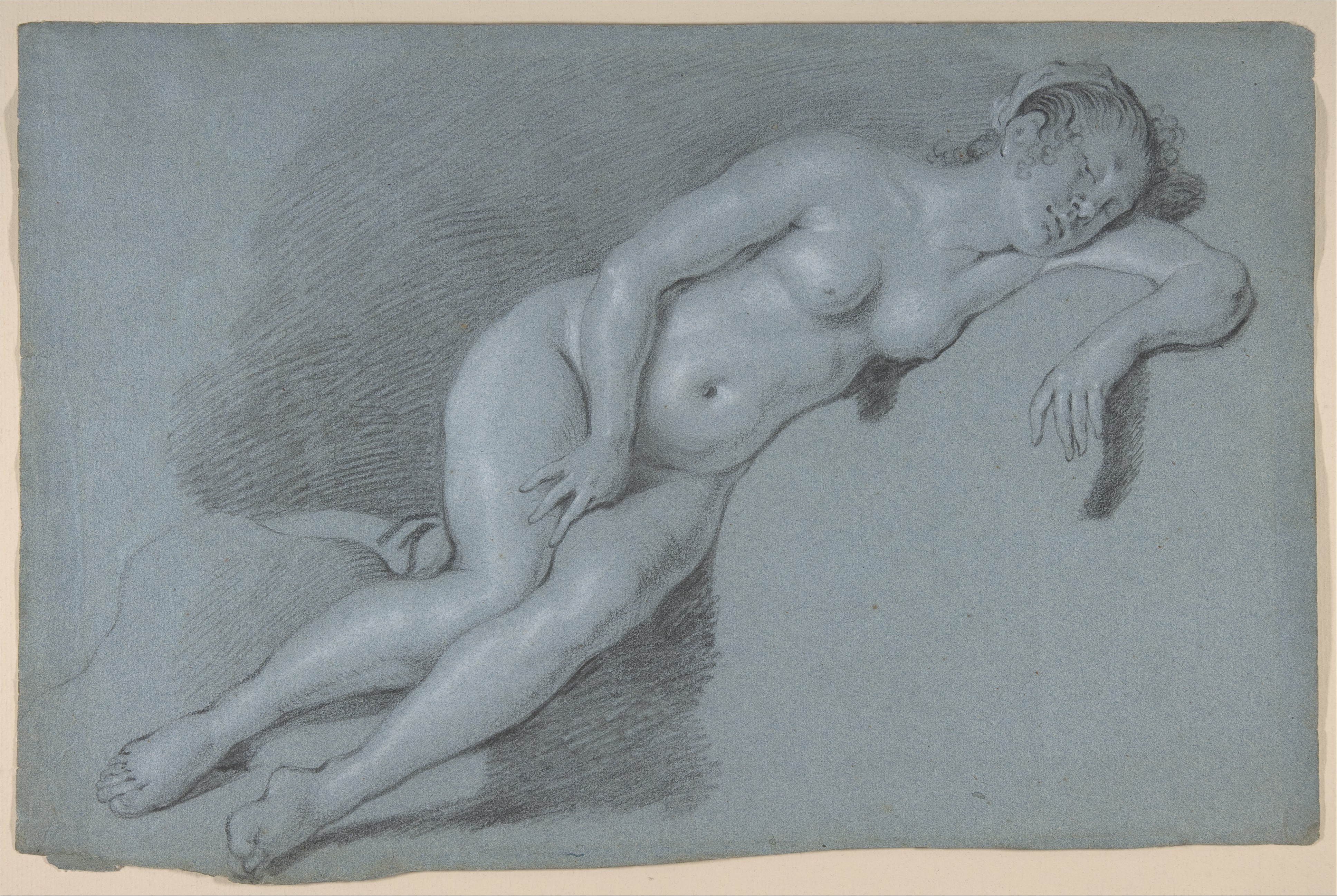 Reclining Female Nude Sketch