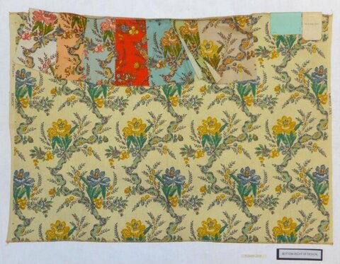 Vintage Floral Textile Sample