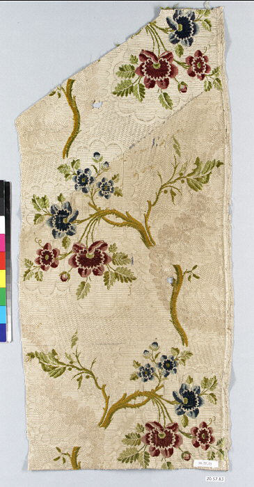 Antique Floral Textile Fragment