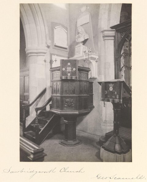 Pulpit in Sawbridgworth Church