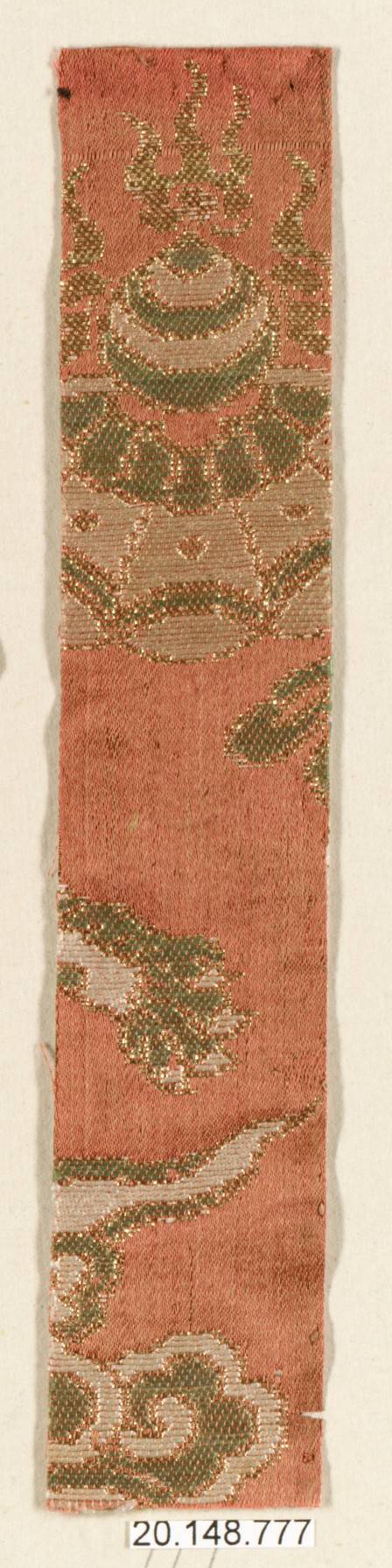 Antique Brocade Textile Fragment