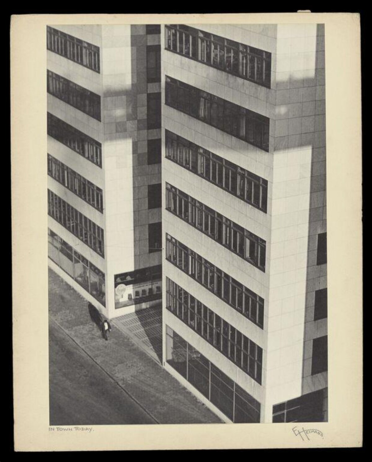 High-angle View of Modern High-rise Building