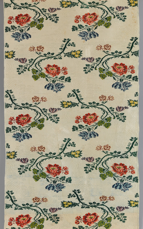 Vintage Floral Patterned Textile