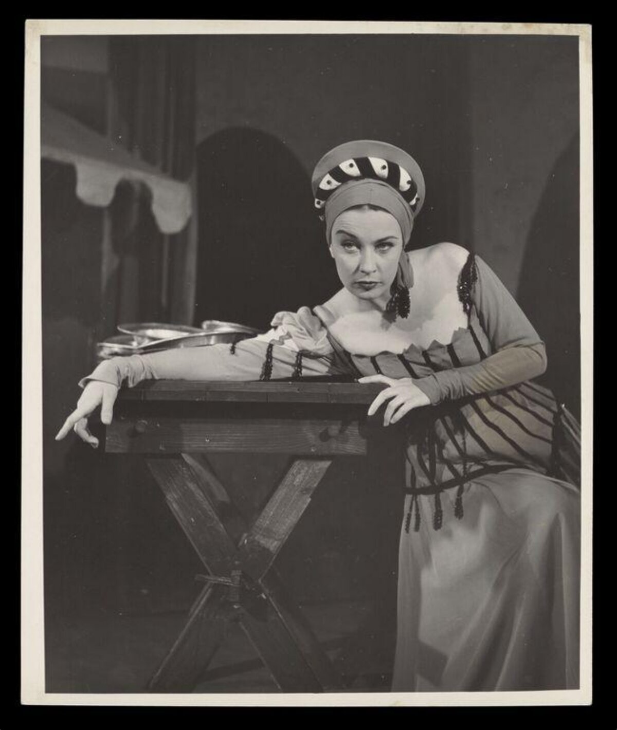 Stage Actress in Period Costume Portrait