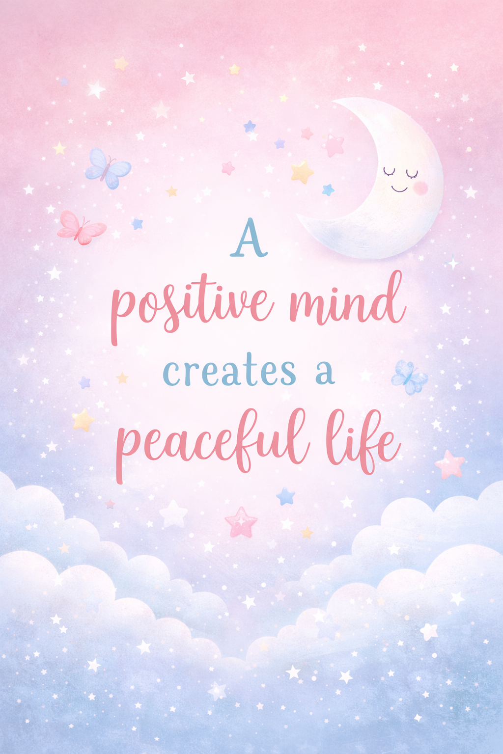 Positive Mind Peaceful Life Quote