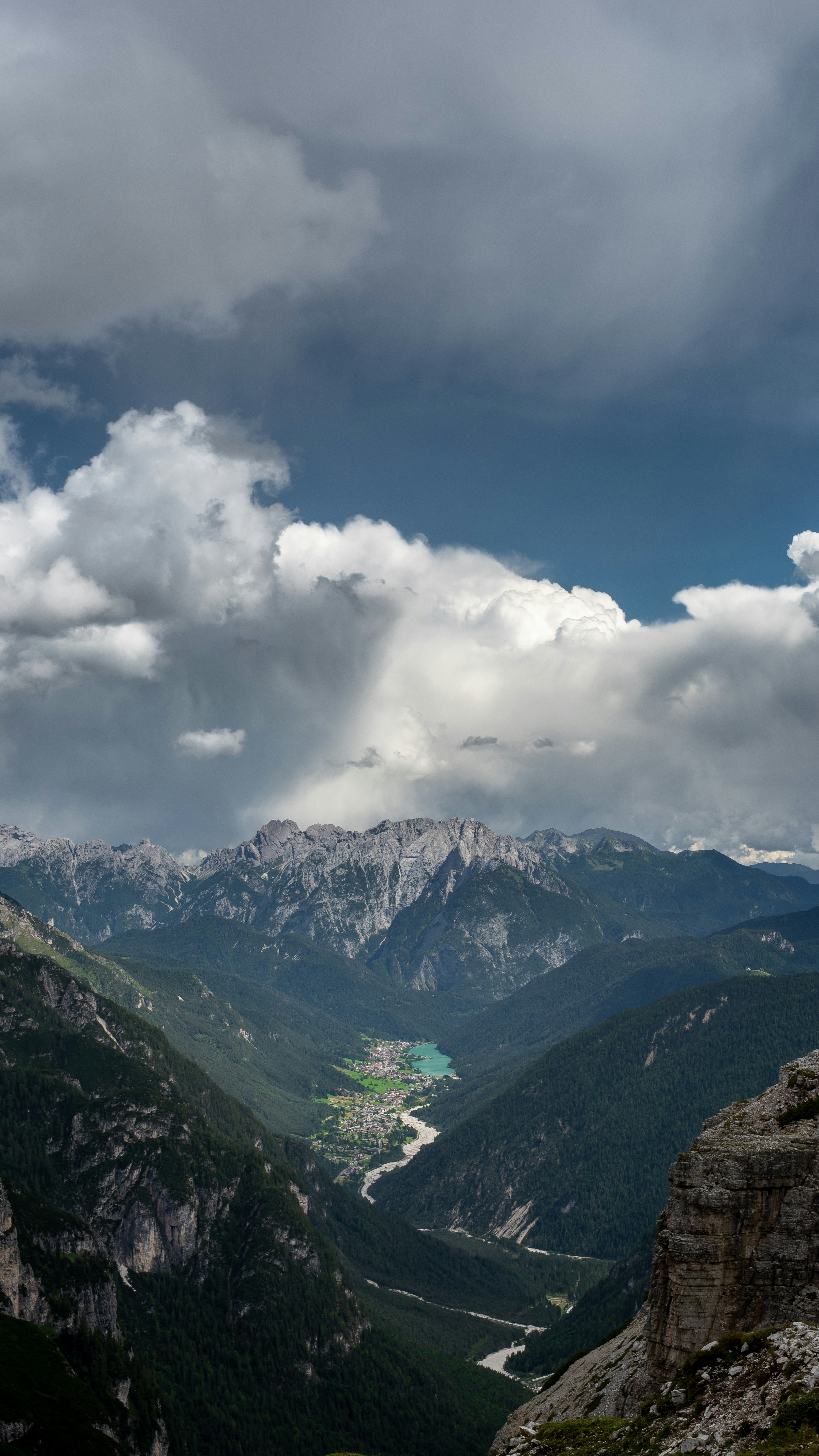Alpine Mountain Valley Landscape
