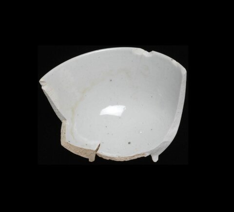 Fragment of White Porcelain Bowl