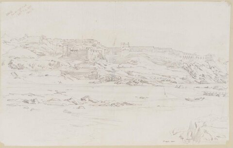 Pencil Sketch of Coastal Hilltop Citadel