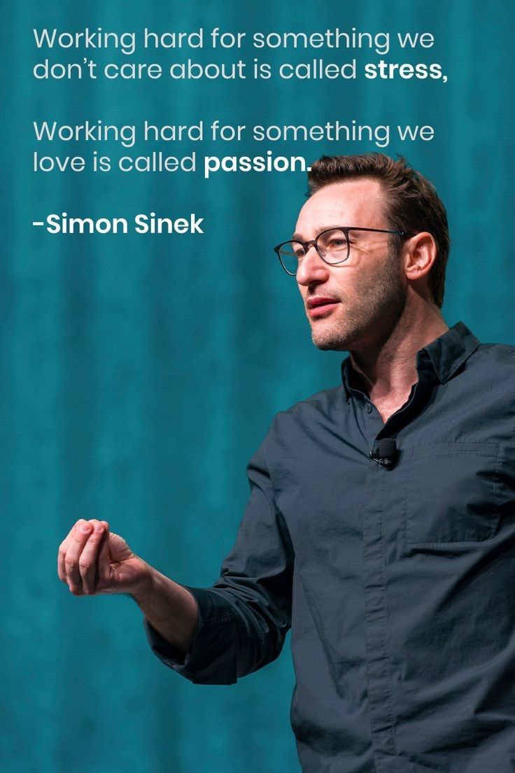 Simon Sinek Quote on Stress and Passion