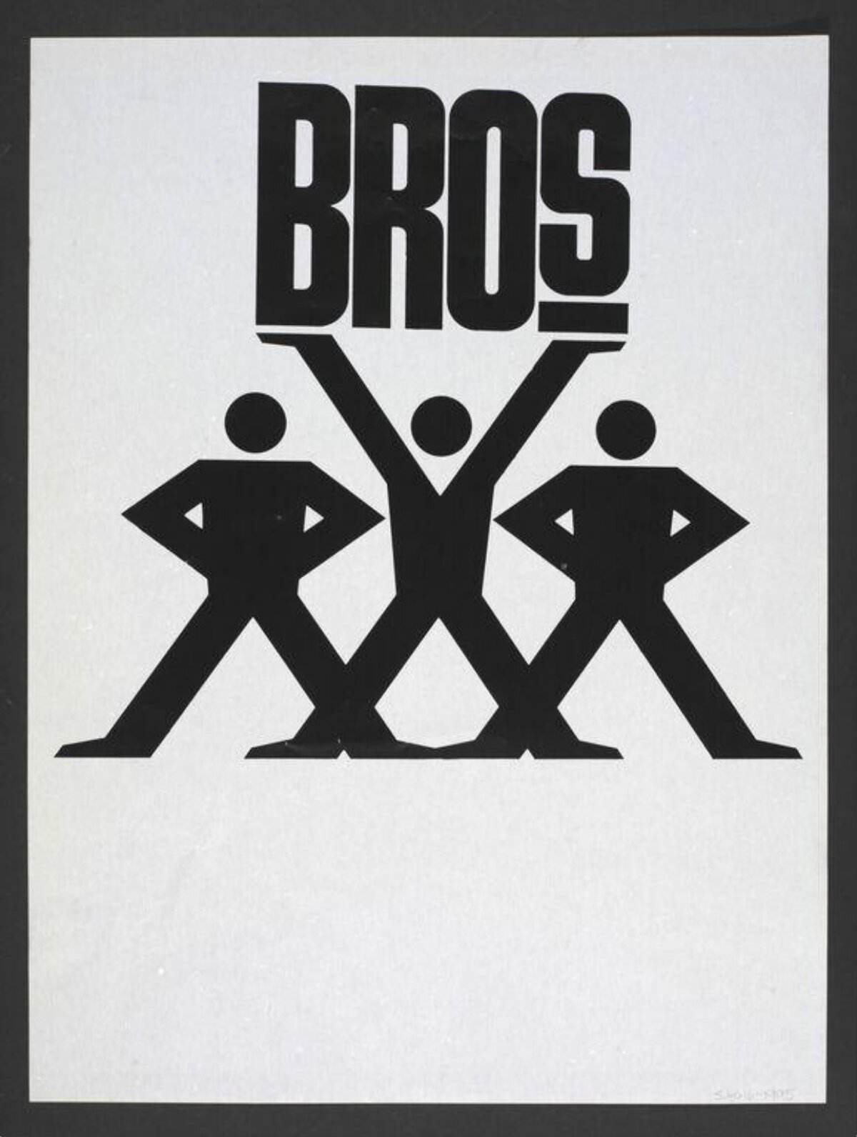 BROS Minimalist Graphic Poster