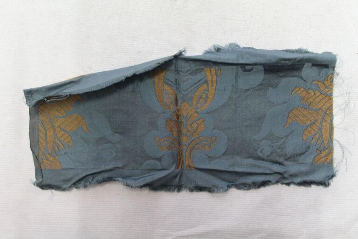 Vintage Patterned Textile Fragment