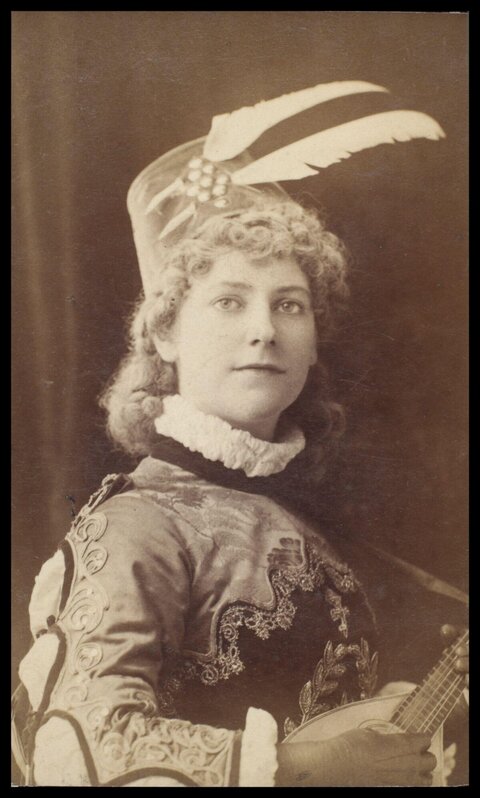 Vintage Portrait of Actress in Stage Costume